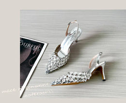 KissICON 2025 New Summer Diamond Shallow Mouth Fine Heel
