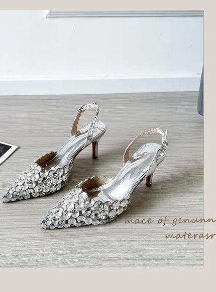 KissICON 2025 New Summer Diamond Shallow Mouth Fine Heel