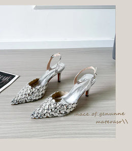 KissICON 2025 New Summer Diamond Shallow Mouth Fine Heel