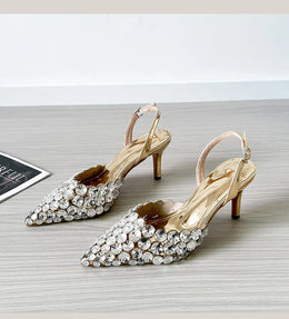 KissICON 2025 New Summer Diamond Shallow Mouth Fine Heel