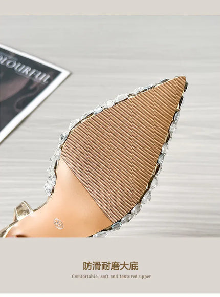 KissICON 2025 New Summer Diamond Shallow Mouth Fine Heel