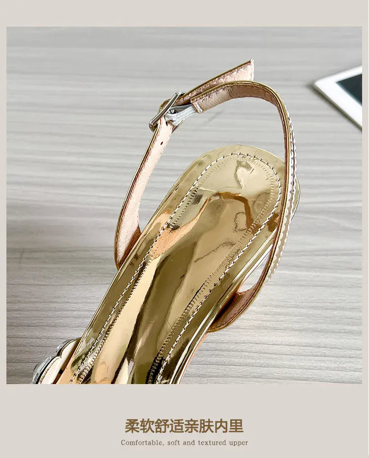 KissICON 2025 New Summer Diamond Shallow Mouth Fine Heel
