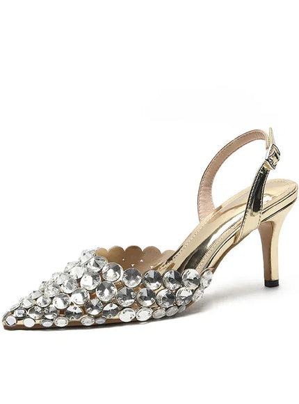 KissICON 2025 New Summer Diamond Shallow Mouth Fine Heel