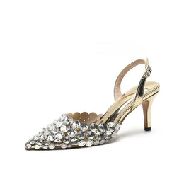 KissICON 2025 New Summer Diamond Shallow Mouth Fine Heel