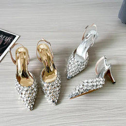 KissICON 2025 New Summer Diamond Shallow Mouth Fine Heel