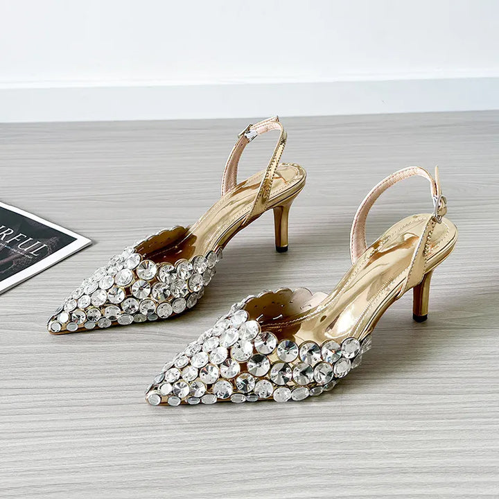 2025 New Summer Diamond Shallow Mouth Fine Heel