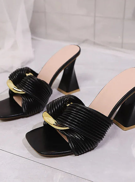 KissICON 2025 Plus Size High Heel Sandals Women Spring