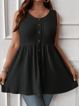KissICON 2025 Summer Women's Elegant Ruched Sleeveless Tank Top