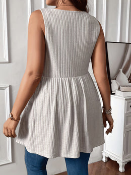 KissICON 2025 Summer Women's Elegant Ruched Sleeveless Tank Top