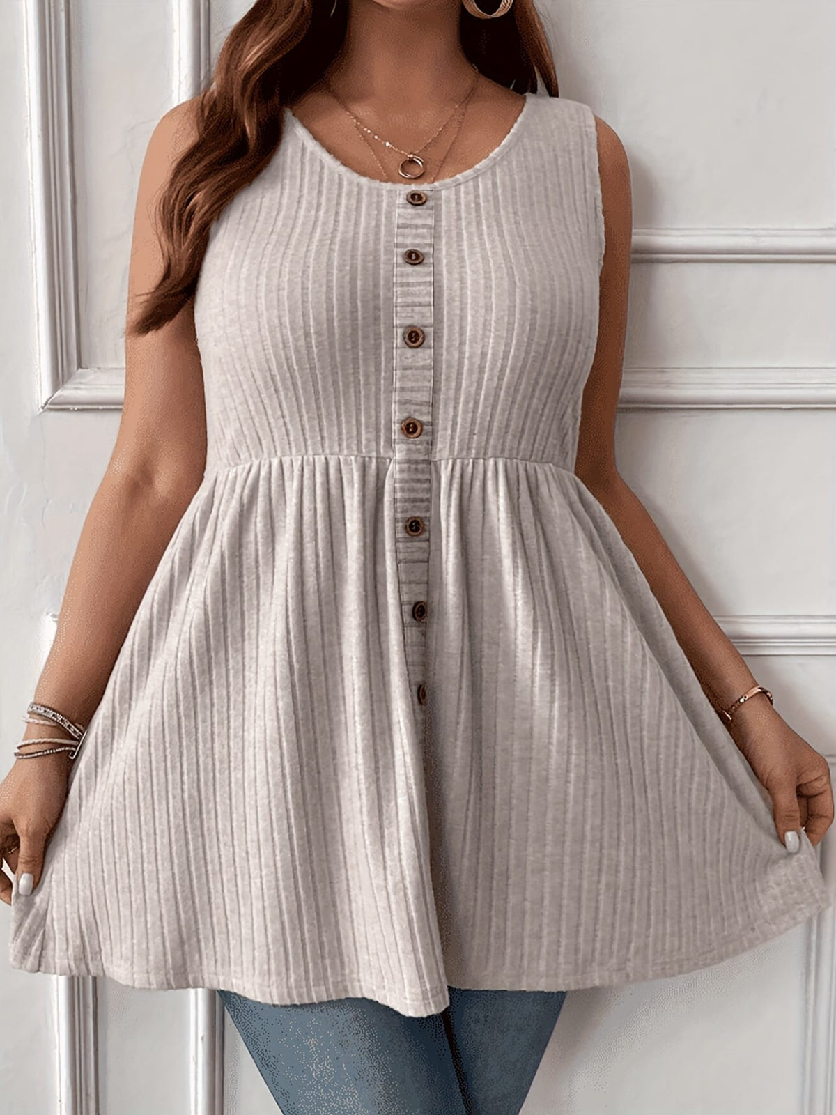 KissICON 2025 Summer Women's Elegant Ruched Sleeveless Tank Top