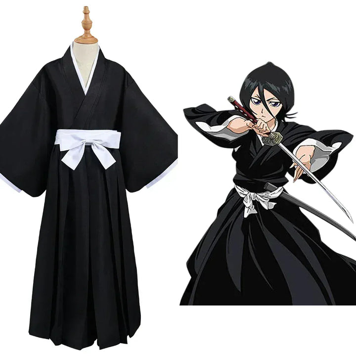 2026 Halloween Bleach Kurosaki Ichigo / Kuchiki Rukia / Toushiro Toushirou Die Pa Cosplay Costume Outfits Black Suit Halloween
