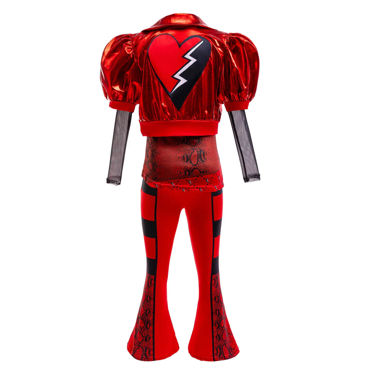 KissICON 2026 Movie Descendant Red Role Playing Costume 3PCS Suit Coat+Dress+Flared Pants Halloween Girls The Rising of Red Clothing Set