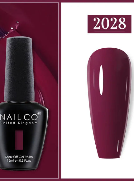KissICON 2028 Nailco Chocolate Gel Polish 15ml Soak Off UV