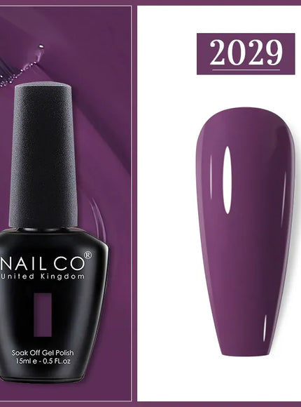 KissICON 2029 Nailco Chocolate Gel Polish 15ml Soak Off UV