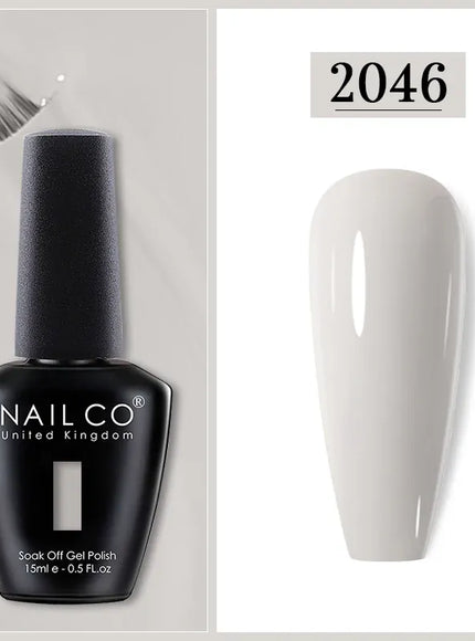 KissICON 2046 Nailco Chocolate Gel Polish 15ml Soak Off UV