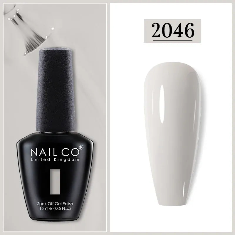 KissICON 2046 Nailco Chocolate Gel Polish 15ml Soak Off UV