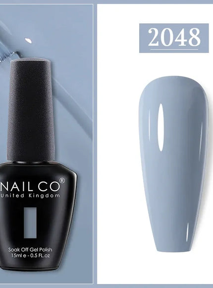 KissICON 2048 Nailco Chocolate Gel Polish 15ml Soak Off UV