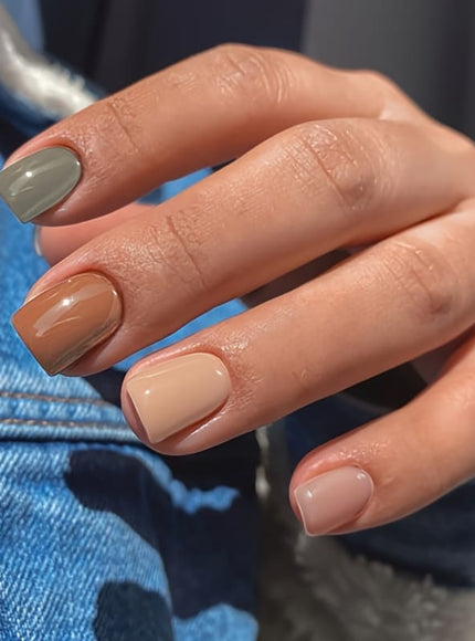 KissIcon Short Square Press On Nails Set -