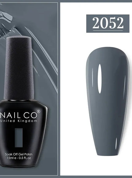 KissICON 2052 Nailco Chocolate Gel Polish 15ml Soak Off UV
