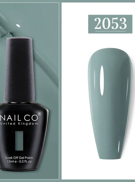 KissICON 2053 Nailco Chocolate Gel Polish 15ml Soak Off UV