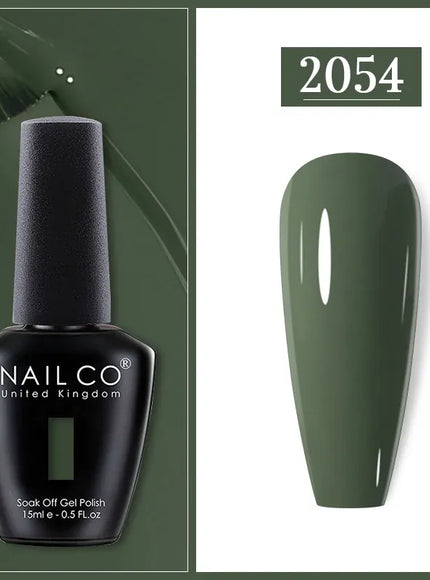 KissICON 2054 Nailco Chocolate Gel Polish 15ml Soak Off UV