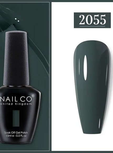KissICON 2055 Nailco Chocolate Gel Polish 15ml Soak Off UV