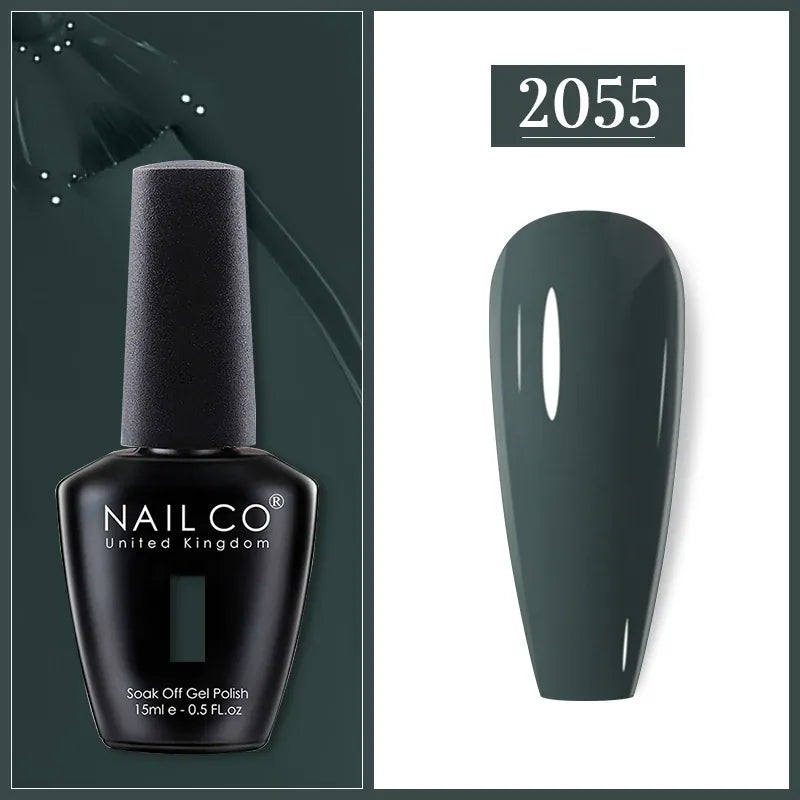 KissICON 2055 Nailco Chocolate Gel Polish 15ml Soak Off UV