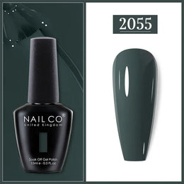 KissICON 2055 Nailco Chocolate Gel Polish 15ml Soak Off UV