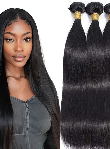 Womens Yaki Straight Hair Extensions - Heat Resistant