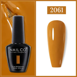 KissICON 2061 Nailco Chocolate Gel Polish 15ml Soak Off UV