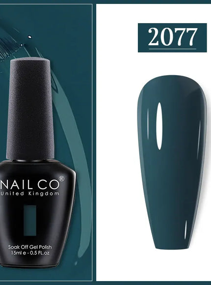 KissICON 2077 Nailco Chocolate Gel Polish 15ml Soak Off UV