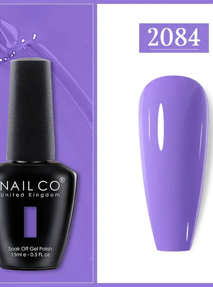 KissICON 2084 Nailco Chocolate Gel Polish 15ml Soak Off UV