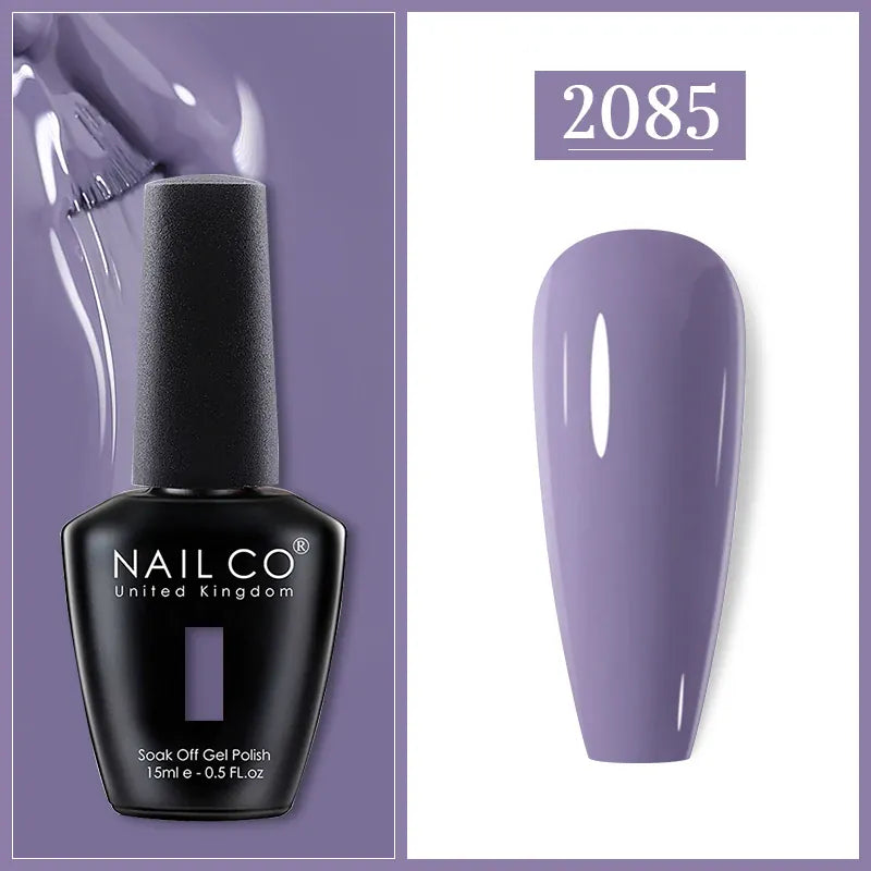 KissICON 2085 Nailco Chocolate Gel Polish 15ml Soak Off UV
