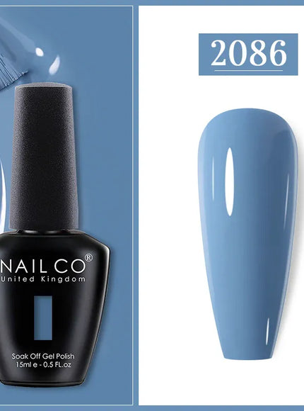KissICON 2086 Nailco Chocolate Gel Polish 15ml Soak Off UV
