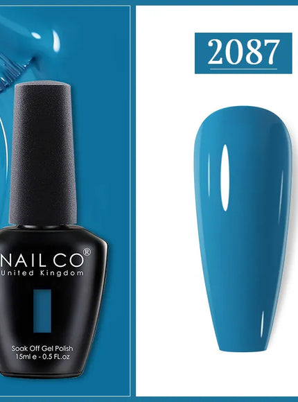 KissICON 2087 Nailco Chocolate Gel Polish 15ml Soak Off UV