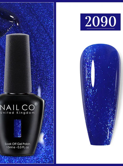 KissICON 2090 Nailco Chocolate Gel Polish 15ml Soak Off UV