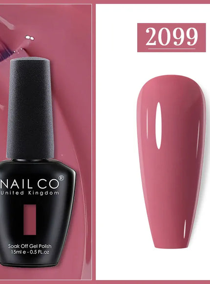 KissICON 2099 Nailco Chocolate Gel Polish 15ml Soak Off UV
