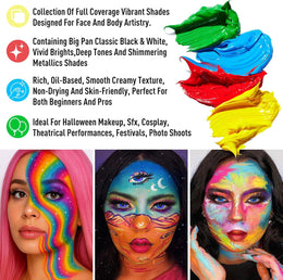KissICON 20Color Professional Face and Body Paint Makeup Palette