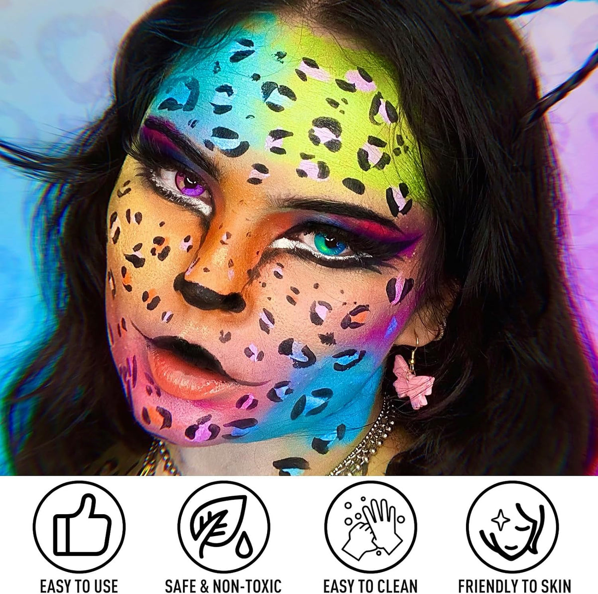 KissICON 20Color Professional Face and Body Paint Makeup Palette