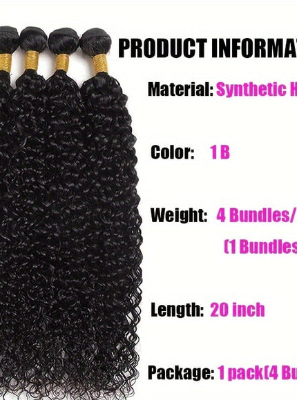 KissICON 20inch / 1B KissIcon Luxurious Water Wave Synthetic Hair DeepWave 20In