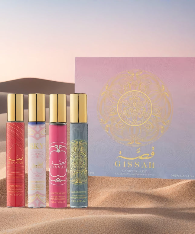 KissICON 20ml *4pcs Elegant Floral Patchouli Perfume – Gift Longlasting