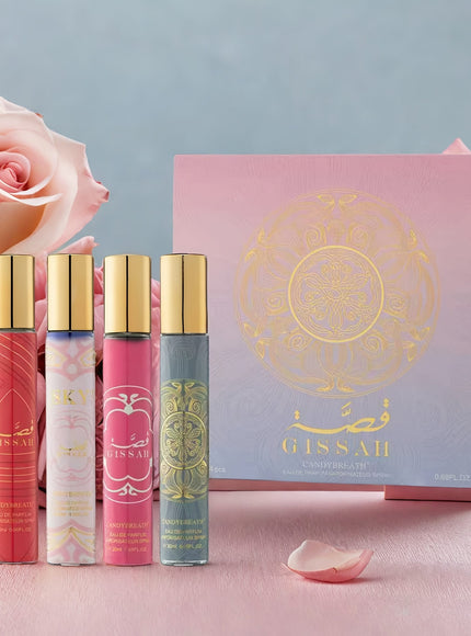 KissICON 20ml *4pcs Floral Patchouli Perfume – Gift Longlasting Fragrance