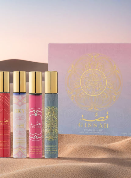 KissICON 20ml *4pcs Floral Patchouli Perfume – Gift Longlasting Fragrance