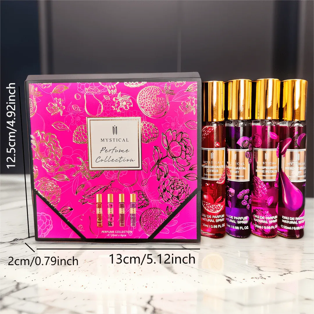 KissICON 20mlx4pcs/set Women's Fragrance Gift Set – Fruity Light Fresh