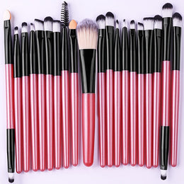 KissICON 20Pcs Pink KissIcon 34Pcs Makeup Brush Set - Soft Synthetic