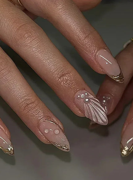 KissICON 21 KissIcon False Nails Press On Almond Flower Bow
