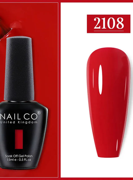 KissICON 2108 Nailco Chocolate Gel Polish 15ml Soak Off UV