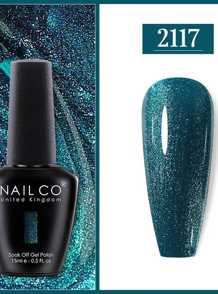 KissICON 2117 Nailco Chocolate Gel Polish 15ml Soak Off UV
