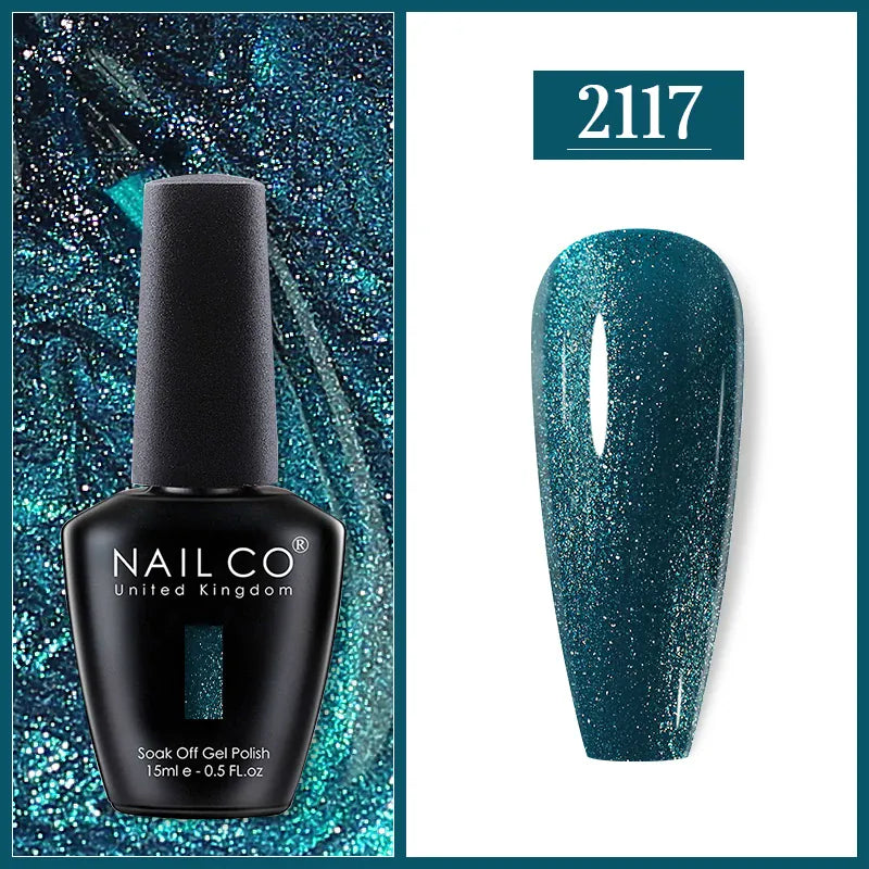 KissICON 2117 Nailco Chocolate Gel Polish 15ml Soak Off UV