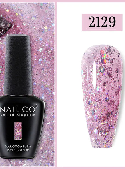 KissICON 2129 Nailco Chocolate Gel Polish 15ml Soak Off UV